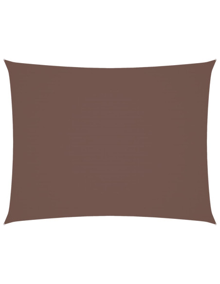 Parasole a Vela Oxford Rettangolare 3x6 m Marrone