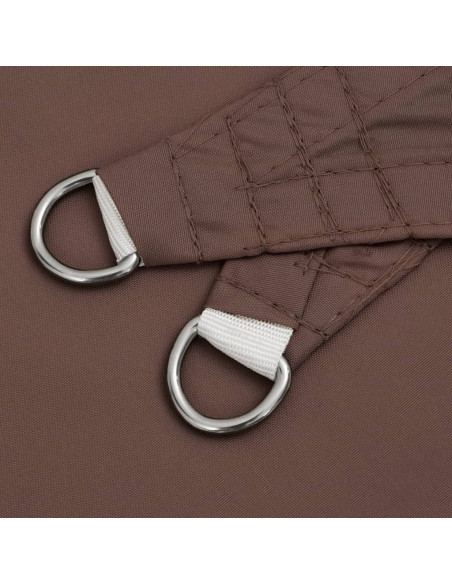 Parasole a Vela Oxford Rettangolare 3x6 m Marrone
