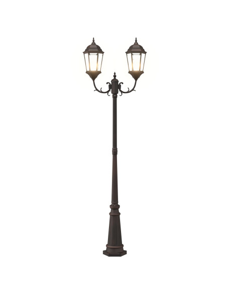 Palo Luminario da Giardino  Bronzo Alluminio 68 x 20 x 235 cm