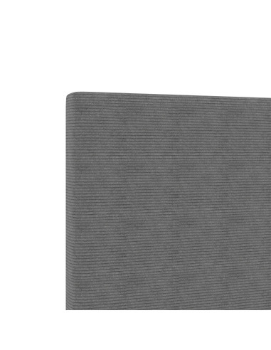 Letto con Box Spring e Materasso Grigio Scuro 140x200 cm Tessuto