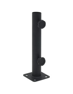 Base per Ombrellone per Palo da Ø32/34/38 mm Nero Opaco Acciaio 2