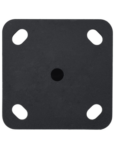 Base per Ombrellone per Palo da Ø32/34/38 mm Nero Opaco Acciaio