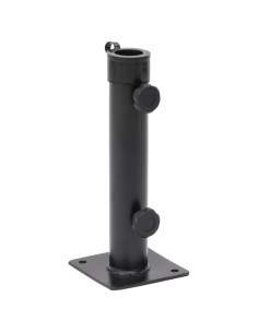 Base per Ombrellone per Palo da Ø38/48 mm Nero Opaco in Acciaio 2