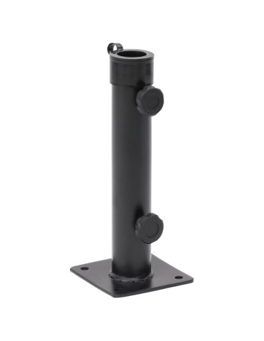 Base per Ombrellone per Palo da Ø38/48 mm Nero Opaco in Acciaio