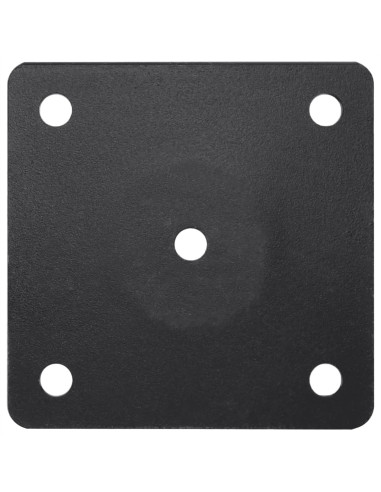 Base per Ombrellone per Palo da Ø38/48 mm Nero Opaco in Acciaio