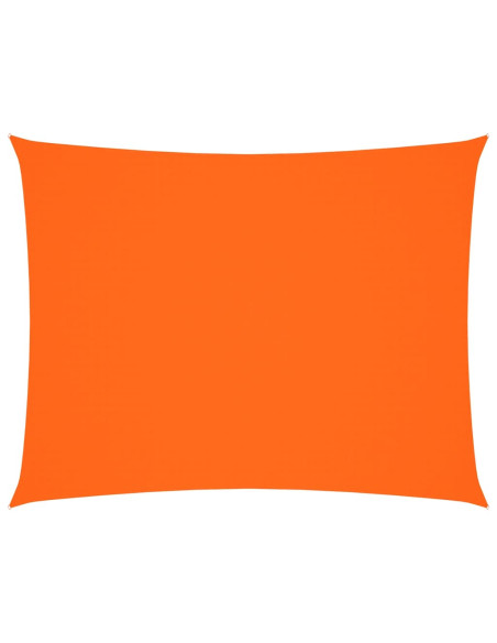 Parasole a Vela Tessuto Oxford Rettangolare 5x7m Arancione