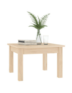 Tavolino da Salotto 45x45x30 cm Legno Massello di Pino
