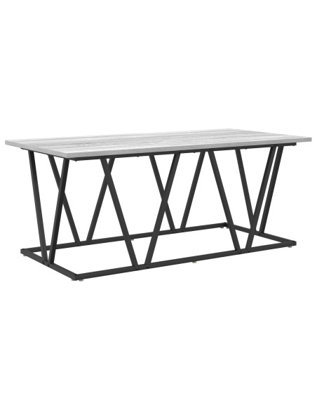 Tavolino da caffè Grigio Sonoma  100x50x40 cm in legno ingegnerizzato e metallo