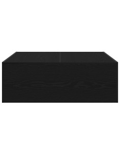 Tavolino da salotto Rovere Nero 100 x 100 x 35 cm