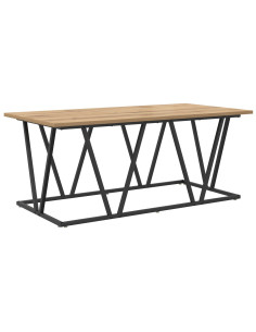 Tavolino da salotto Rovere artigianale 100 x 50 x 40 cm 2