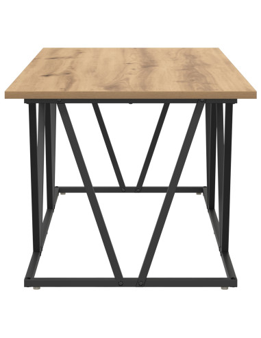 Tavolino da salotto Rovere artigianale 100 x 50 x 40 cm