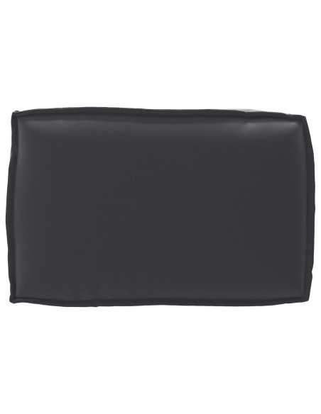 Set di Cuscini per Pallet 2 pcs Nero Tessuto Oxford