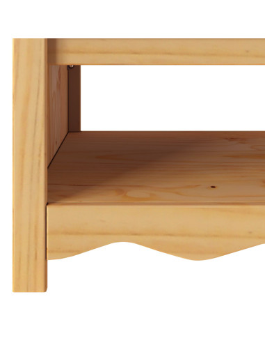 Tavolino da salotto con cassetto Drammen Rovere 99 x 55 x 45 cm