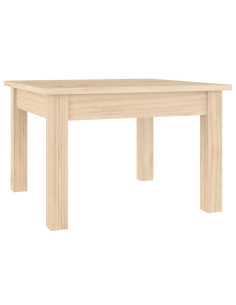 Tavolino da Salotto 45x45x30 cm Legno Massello di Pino 2