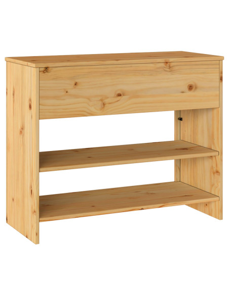 Tavolo Consolle ""DRAMMEN"" 89,5x37x73 cm Legno Massello di Pino