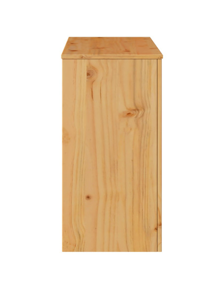 Tavolo Consolle ""DRAMMEN"" 89,5x37x73 cm Legno Massello di Pino