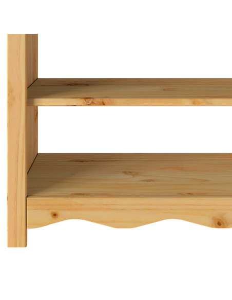 Tavolo Consolle ""DRAMMEN"" 89,5x37x73 cm Legno Massello di Pino