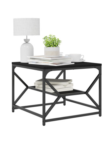 Tavolino da salotto Rovere Nero 51 x 50 x 40 cm