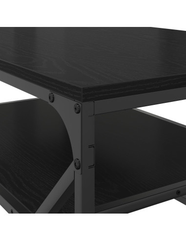 Tavolino da salotto Rovere Nero 90 x 50 x 40 cm