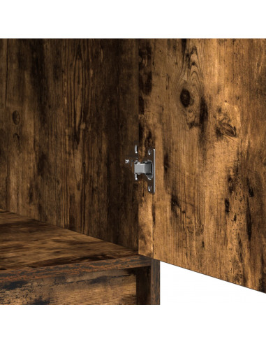 Mobile Alto in Rovere Fumè, 40x41x135 cm, in Legno Ingegnerizzato