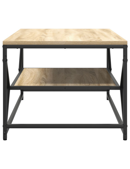 Tavolino da caffè con ripiano Rovere Sonoma 90x50x40 cm Legno ingegnerizzato