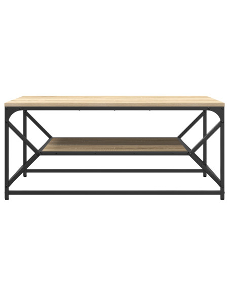 Tavolino da caffè con ripiano Rovere Sonoma 90x50x40 cm Legno ingegnerizzato