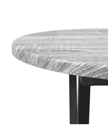 Tavolino da Caffè Grigio Sonoma  - 80x40x40.5 cm, Realizzato in Legno ingegnerizzato e Metallo