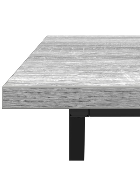Tavolino da caffè Grigio Sonoma  100x50x40 cm in legno ingegnerizzato e metallo