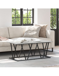 Tavolino da salotto Grigio 100 x 50 x 40 cm 2