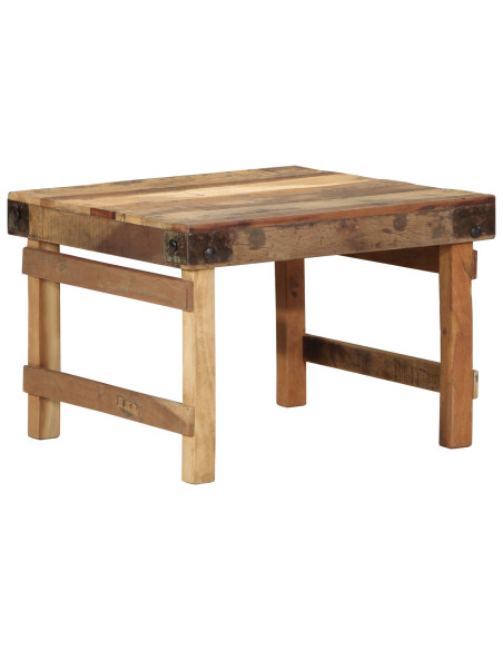Tavolino da Caffè 55x60x40 cm Legno Massello di Recupero