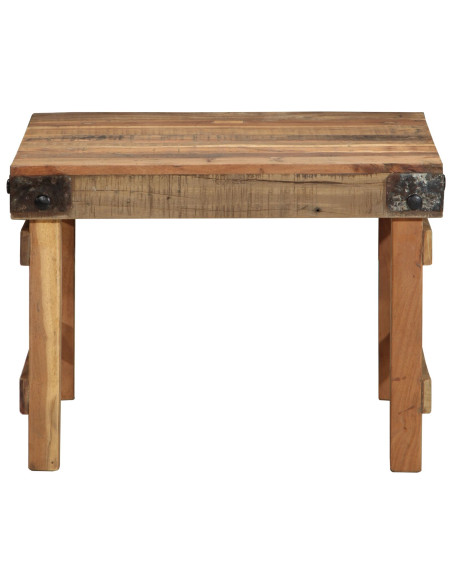 Tavolino da Caffè 55x60x40 cm Legno Massello di Recupero