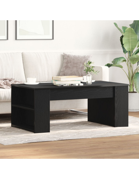 Tavolino da caffè  in rovere nero 102x55x42 cm Legno ingegnerizzato