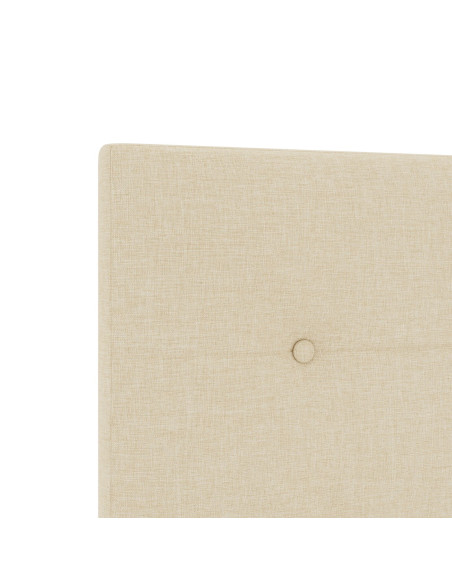 Testiera  Button Tufted Panna 200 cm Tessuto