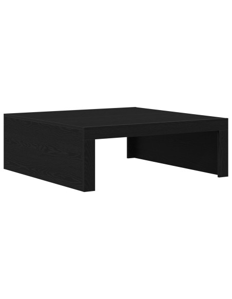 Tavolino da caffè in rovere nero  - 100x100x35 cm in legno ingegnerizzato