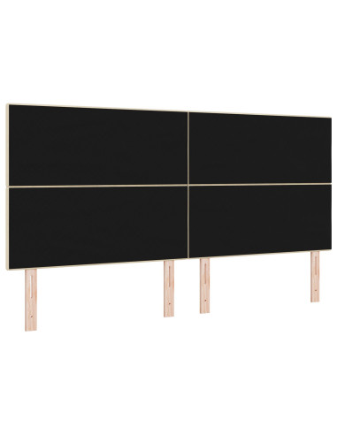 Testiera con testiera Crema 200 cm Pelle Sintetica