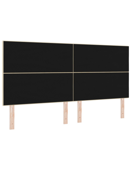 Testiera con testiera Crema 200 cm Pelle Sintetica