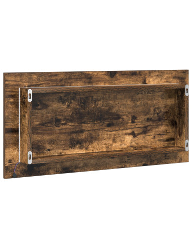 Specchio Marrone 80 x 37 cm Vetro e Legno Ingegnerizzato