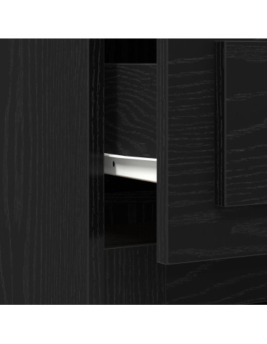 Scrivania Rovere Nero 50 x 115 x 75 cm Legno multistrato