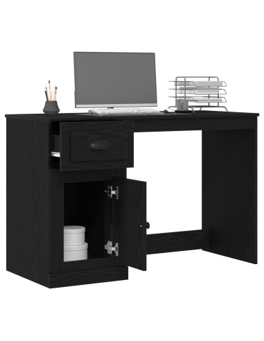 Scrivania Rovere Nero 50 x 115 x 75 cm Legno multistrato