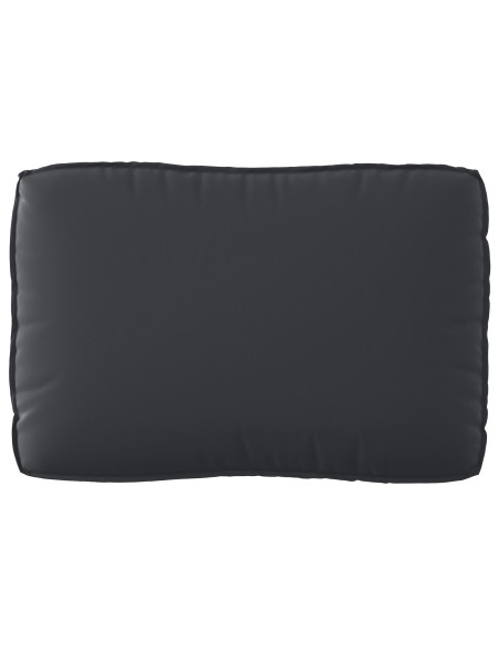 Set di Cuscini per Pallet  3 Pezzi Nero Poliestere Standard