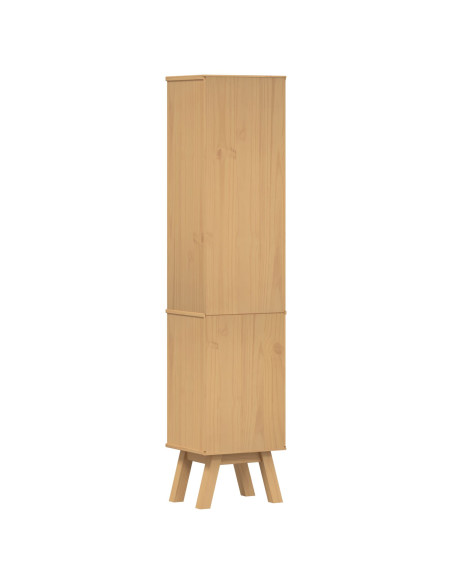 Mobile da bagno  Marrone 35x30x159 cm in legno massello di pino