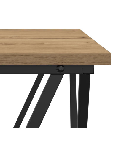 Tavolino da salotto Rovere artigianale 80 x 80 x 45 cm