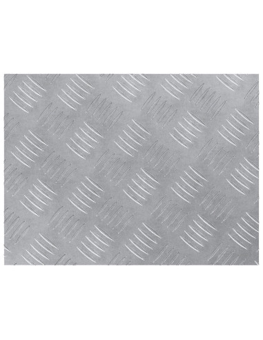 Gradini per Scale 4 pcs Argento 40 x 30 cm Alluminio