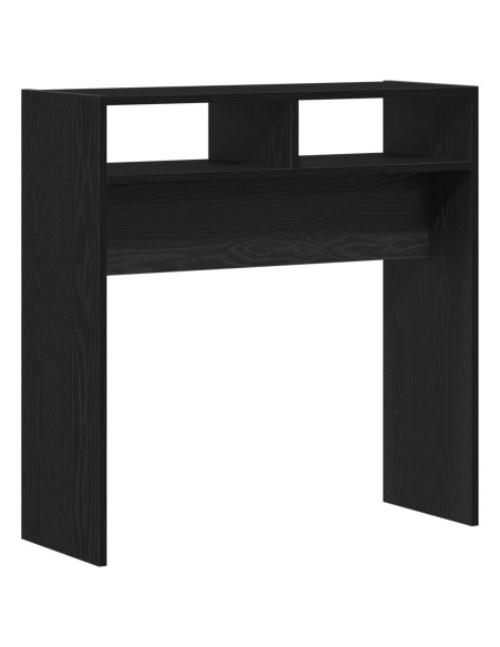 Tavolo Consolle in Rovere Nero  - 78x30x80 cm - Fatto in Legno Ingegnerizzato