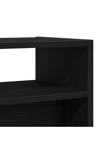 Tavolo consolle Rovere Nero 78 x 30 x 80 cm Legno multistrato