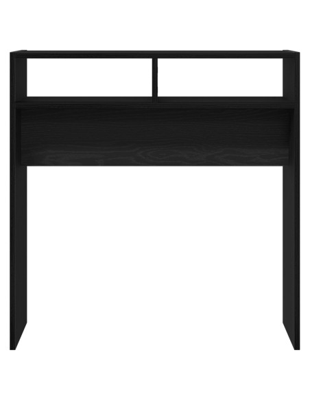 Tavolo consolle Rovere Nero 78 x 30 x 80 cm Legno multistrato