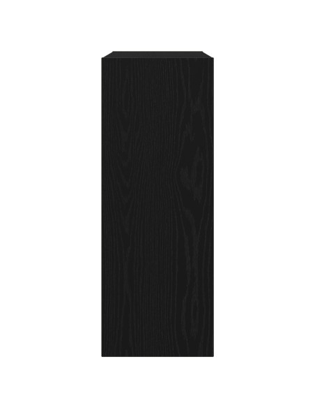 Tavolo consolle Rovere Nero 78 x 30 x 80 cm Legno multistrato