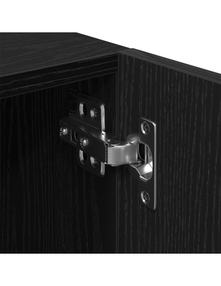 Mobile TV  Nero Rovere 100x35x40 cm in legno ingegnerizzato