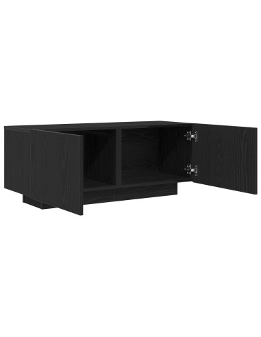 Mobile TV Rovere Nero 100 x 35 x 40 cm Legno multistrato