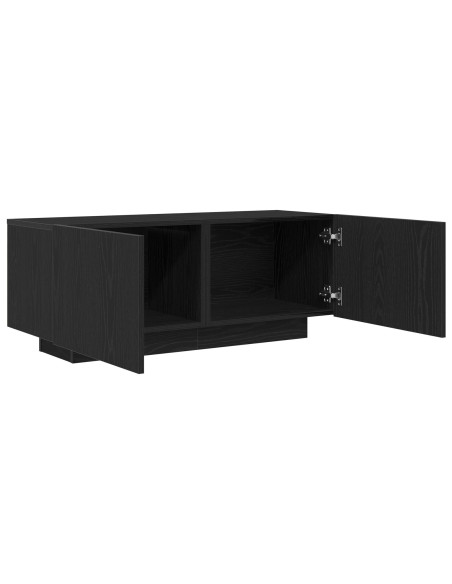 Mobile TV Rovere Nero 100 x 35 x 40 cm Legno multistrato